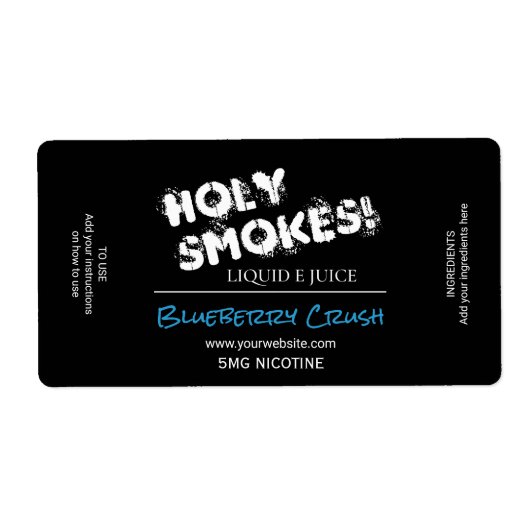 Nicotine E Juice Labels (Vorne)
