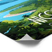 Nicoya Halbinsel Costa Rica Berühmter Reiseort Poster (Ecke)