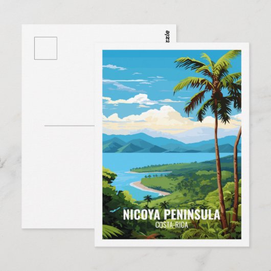 Nicoya Halbinsel Costa Rica Berühmter Reiseort Postkarte (Vorne/Hinten)