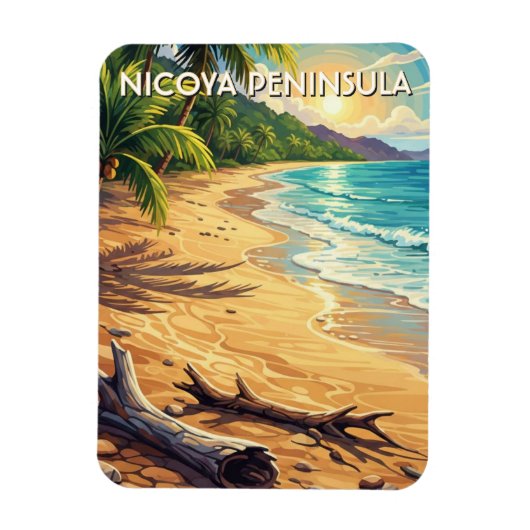 Nicoya-Halbinsel Costa Rica Reise Magnet (Vertikal)