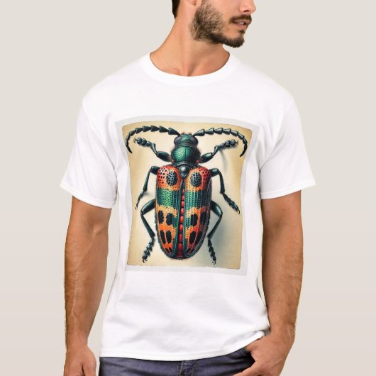 Nicrophorus Beetle 180724IREF230 - Watercolor T-Shirt (Vorderseite)