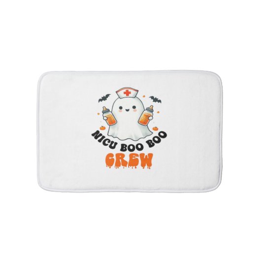 Nicu boo boo Crew halloween, Nicu Boo Crew Funny N Badematte (Vorderseite)