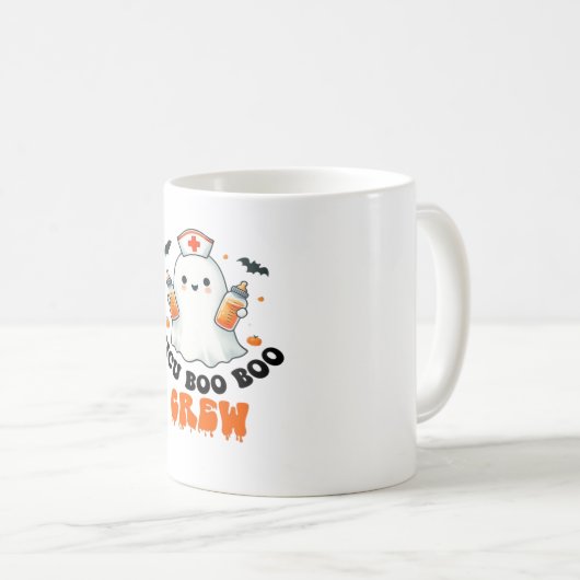 Nicu boo boo Crew halloween, Nicu Boo Crew Funny N Kaffeetasse (VorderseiteRechts)