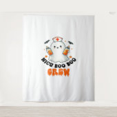 Nicu boo boo Crew halloween, Nicu Boo Crew Funny N Wandteppich (Vorderseite)