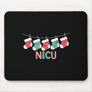 Nicu Christmas Nurse Funny Neonatal Intensiv Care Mousepad