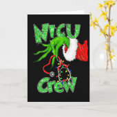 Nicu Crew Nurse Merry Christmas Stethoscope Xmas P Karte (Gelbe Blume)