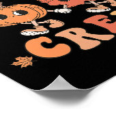 Nicu Crew Pumpkin Leaf Fall Nicu Nurse Halloween Poster (Ecke)