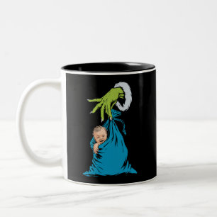 NICU Geburtsstation Krankenschwester Santa Weihnac Zweifarbige Tasse