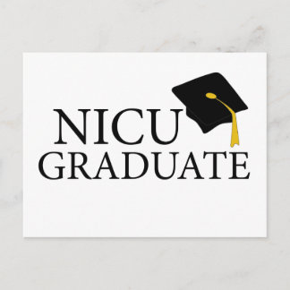 NICU Graduate Ankündigungspostkarte