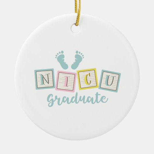 NICU Graduate Keramik Ornament (Vorne)
