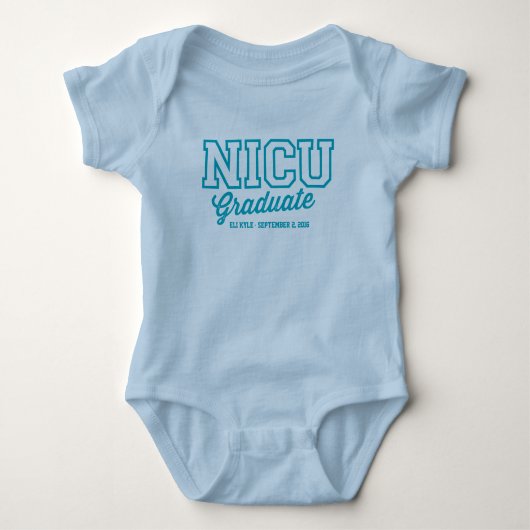 NICU graduiertes einteiliges Baby Strampler (Vorderseite)