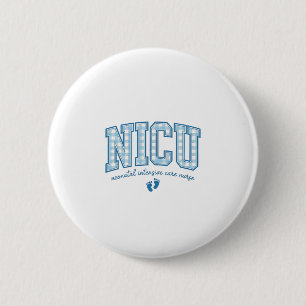 NICU-Krankenpfleger-Babifüße-Karree-Buchstaben-Sch Button