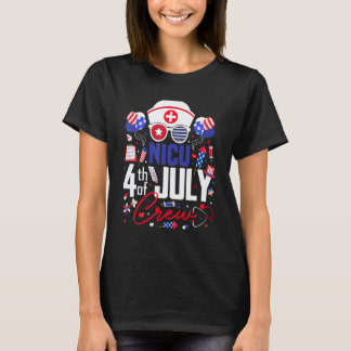 Nicu Krankenschwester 4. Juli Crew Unabhängigkeits T-Shirt