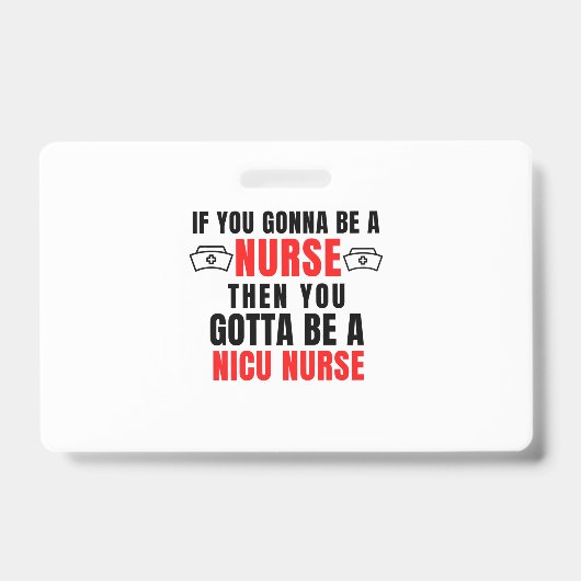 NICU-Krankenschwester Ausweis (Vorderseite)