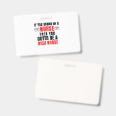 NICU-Krankenschwester Ausweis (Vorder- & Rückseite)