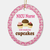 NICU Krankenschwester-Geschenk-Verzierung Keramikornament (Links)