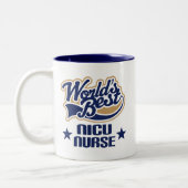 NICU Krankenschwester-Geschenk (Welten am besten) Zweifarbige Tasse (Links)