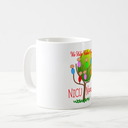NICU Krankenschwester-Geschenke, entzückende Babys Kaffeetasse (Vorderseite Links)