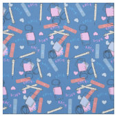 NICU Krankenschwester-Gewebe-Blau Stoff (Muster)