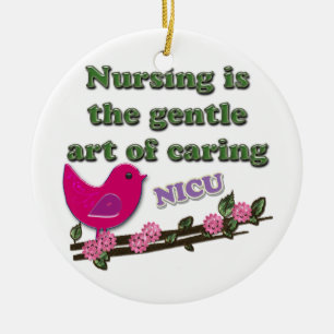 NICU KRANKENSCHWESTER KERAMIK ORNAMENT