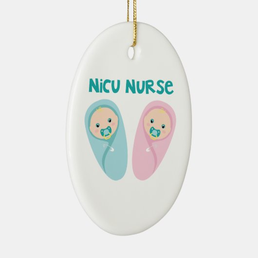 NICU Krankenschwester Keramikornament (Rechts)