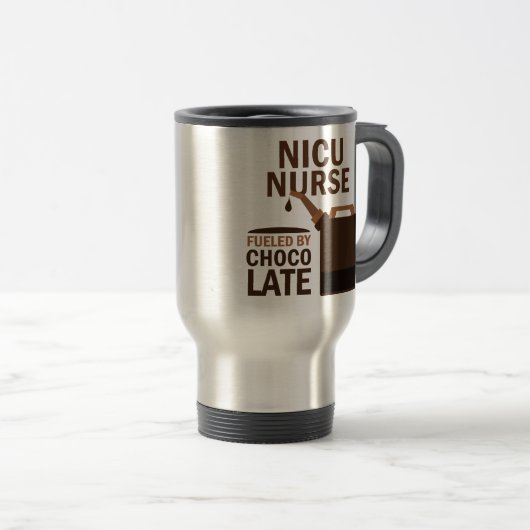 Nicu Krankenschwester-(lustige) Schokolade Reisebecher (VorderseiteRechts)