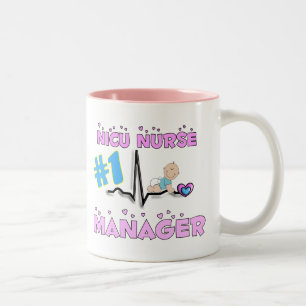 NICU Krankenschwester-Manager-Geschenke Zweifarbige Tasse