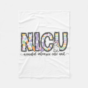 Nicu-Krankenschwester Ostern Frühling Neonatologis Fleecedecke