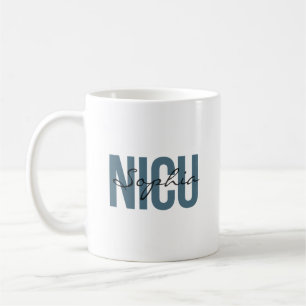 NICU-Krankenschwester personalisierter Name Fettge Kaffeetasse
