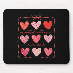 Nicu-Krankenschwester Valentinstag Boho-Herz Liebe Mousepad