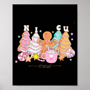 Nicu-Krankenschwester Weihnachten Lebkuchen Neugeb Poster