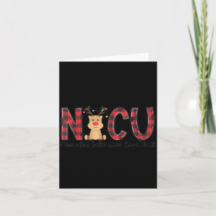 Nicu-Krankenschwester Weihnachts-Rentier Neonatolo Karte