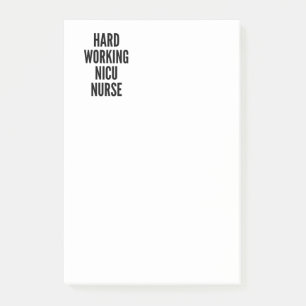 NICU-Krankenversicherung für harte Arbeit Post-it Klebezettel