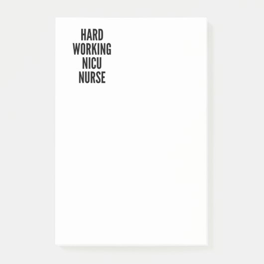 NICU-Krankenversicherung für harte Arbeit Post-it Klebezettel (Vorderseite)