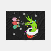 Nicu Labor Delivery Nurse Santa Christmas Xmas Paj Fleecedecke (Vorderseite (Horizontal))