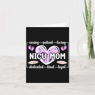 Nicu-Mama eines Nicu-Kriegerherzens Mikro-Frühchen Karte
