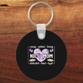 Nicu Mom Of Nicu Warrior Heart Micro Preemie Baby Schlüsselanhänger (Vorderseite)