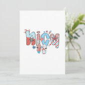 NICU Nurse 4. Juli American Nurse Dankeskarte (Stehend Vorderseite)