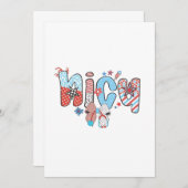 NICU Nurse 4. Juli American Nurse Dankeskarte (Vorne/Hinten)