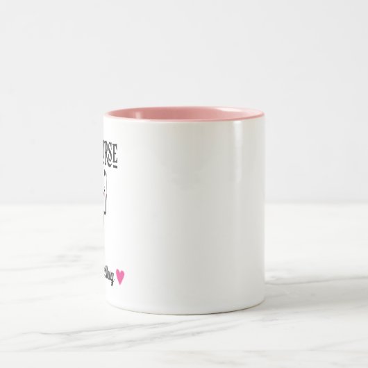 NICU Nurse Apprecision Geschenk Personalisiert Zweifarbige Tasse (Mittel)