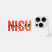 NICU Nurse Bold Typography Design iPhone Hülle (Rückseite (Horizontal))