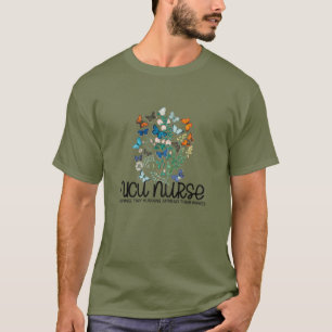 NICU Nurse Butterfells Tiny Humans Gift Neo T-Shirt
