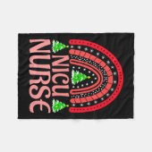 Nicu Nurse Christmas Crew Nurselife Nursing Xmas P Fleecedecke (Vorderseite (Horizontal))