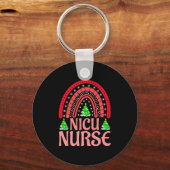 Nicu Nurse Christmas Crew Nurselife Nursing Xmas P Schlüsselanhänger (Vorderseite)
