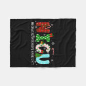 Nicu Nurse Christmas Neonatal Intensive Care Unit  Fleecedecke (Vorderseite (Horizontal))