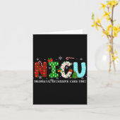 Nicu Nurse Christmas Neonatal Intensive Care Unit Karte (Gelbe Blume)