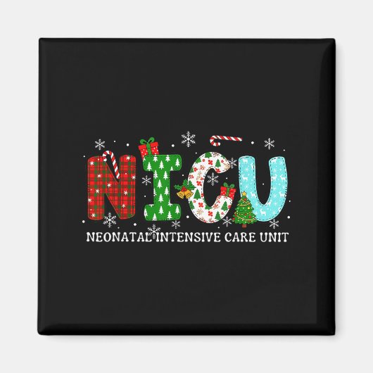 Nicu Nurse Christmas Neonatal Intensive Care Unit Magnet (Vorne)