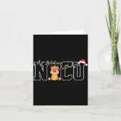Nicu Nurse Christmas Reindeer Festive Nurse Gift  Karte (Vorderseite)