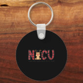 Nicu Nurse Christmas Reindeer Neonatal Intensive C Schlüsselanhänger (Vorderseite)