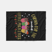 Nicu Nurse Christmas Sweetest Mistletoes Mother Ba Fleecedecke (Vorderseite (Horizontal))